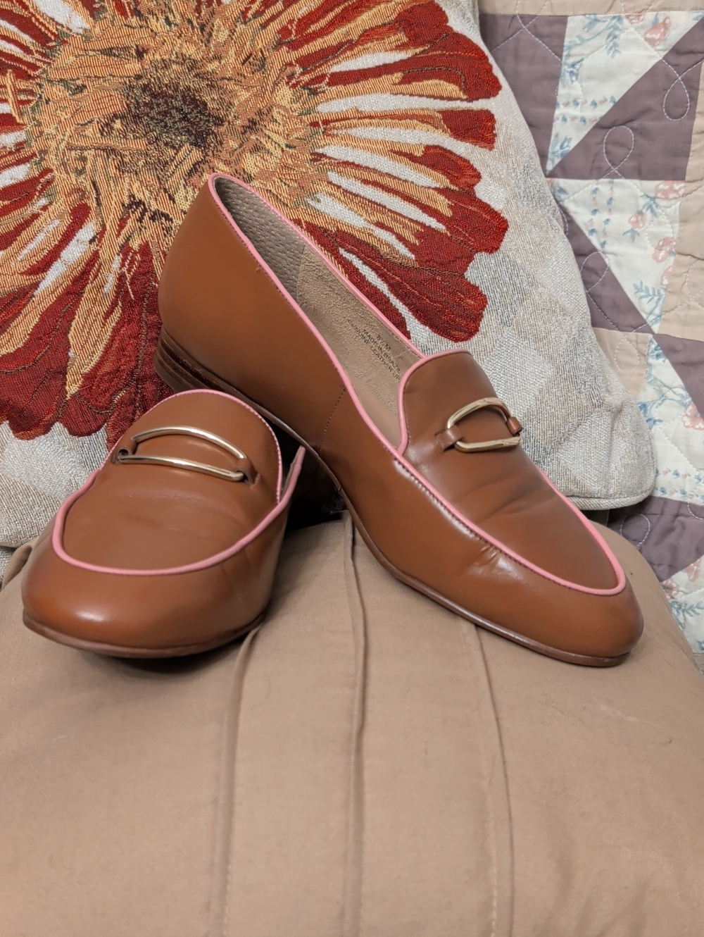Talbots Cassidy Soft Nappa Leather Loafers S.ze 8 5